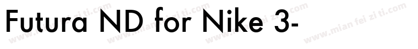 Futura ND for Nike 3字体转换